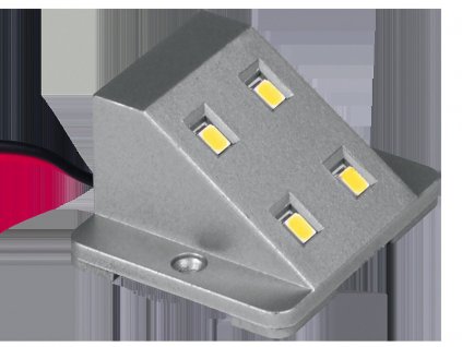 LED světlo do skříně 12V/0,8W stříbrné s magnetickým spínačem