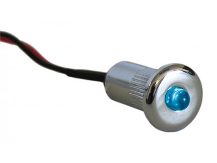 LED bodové světlo zapuštěné mini, DM 15mm, 0,2W, modré