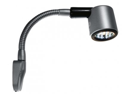 LED světlo na čtení 12V, 1W, matně stříbrné, 130mm, pevné SB