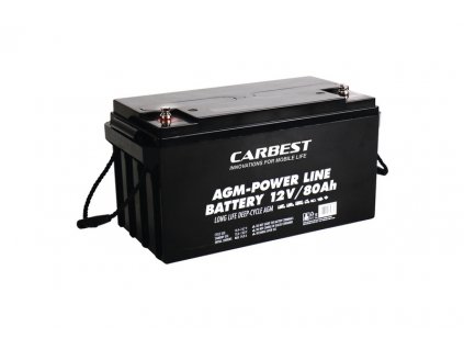 Baterie Carbest AGM 80Ah 350x167x179mm