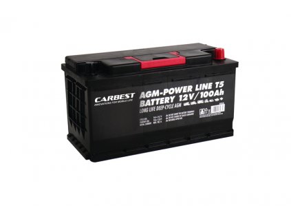 Baterie Carbest AGM 100Ah 353x175x190mm pro T5/T6