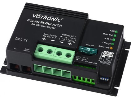 PWM regulátor nabíjení, Carbest 12V solární regulátor SR330 Duo Digital
