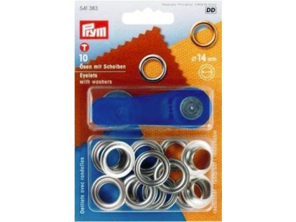 Očka a disky stříbrné barvy, Ø14 mm