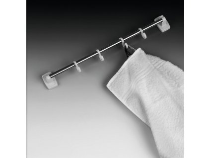 Nástěnný držák FROLI se 6 háčky, délka 40 cm