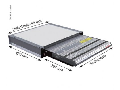 Elektrický schůdek Lippert pro obytné vozy a dodávky - 12V, šířka 55 cm