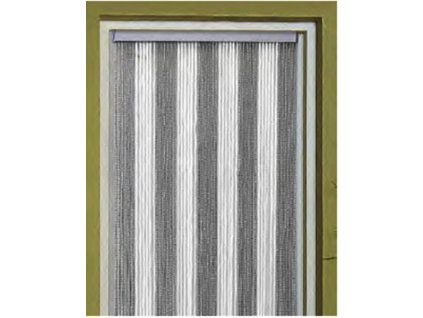 Závěs na dveře KORDA 60 x 190 cm /bílá, šedá