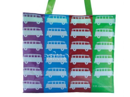 VW Collection T1 Bulli Bus Shopper Colors - taška z PVC - barevná