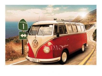 VW Collection T1 Bulli Bus Poster Route 1 - Maxi - 20 kusů