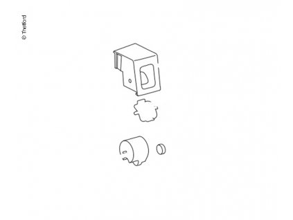 Ukazatel hladiny naplnění odpadní nádrže PP145/165 dopravní šedá