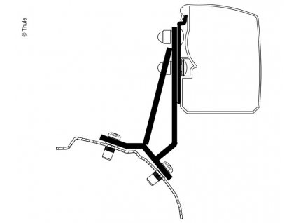 Markýza Thule 3200, adaptér Ford Transit/Tourneo Custom Fixed RHD