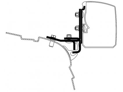 Markýza Thule 3200, adaptér VW T5/T6 Minivan Multi Rail LHD