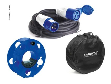 Sada Carbest 3v1 - buben, taška na přenášení a kabel 25 m