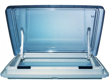 Střešní kapota VisionStar L pro w. LED, 700x500mm, bílá, kouřové sklo, dvojité plisované žaluzie