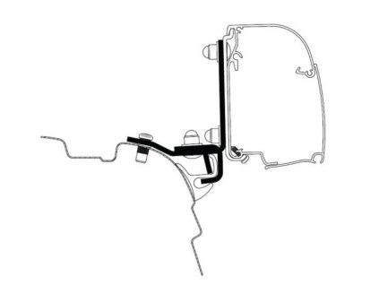 Adaptér markýzy Thule Brandrup Rail G2 pro 4200/4900 - VW T5 / T6