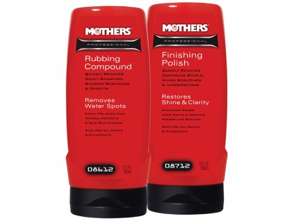 Mothers Professional Paint Restoration System - profesionální sada pro dokonalou obnovu laku  - hrubší + jemná finišovací leštěnka (2 x 355 ml)