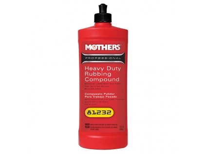 Mothers Professional Heavy Duty Rubbing Compound - vysoce účinná profesionální brusná a leštící pasta (abrazivní leštěnka), 946 ml