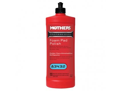 Mothers Professional Foam Pad Polish - profesionální speciální leštěnka na pěnové kotouče, 946 ml