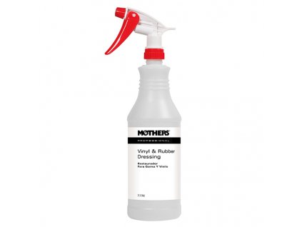 Mothers Professional Vinyl  Rubber Dressing Spray Bottle - dávkovací lahvička s rozprašovačem pro přípravek na obnovu a ochranu gumy, vinylu a plastu, 946 ml