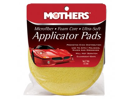 Mothers Microfiber Applicator Pads - jemné mikrovláknové aplikátory 2 ks, průměr 12,5 cm