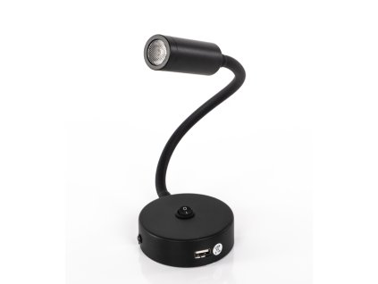 Světlo LED na husím krku s USB a vypínačem