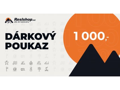 Dárkový poukaz 1 000 Kč Reslshop.cz