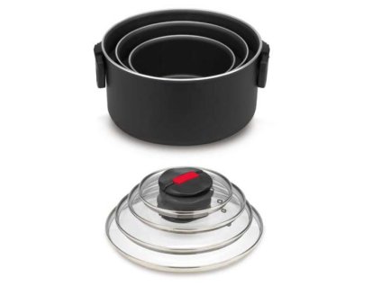 Hrnec Ballarini Click&Cook se skleněnou poklicí