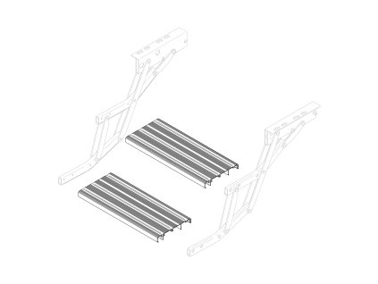 Stupňový nášlap Thule Double Step 12V