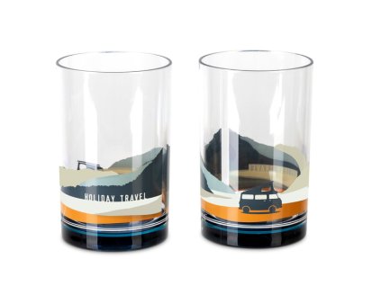 Sklenice SPIRIT HOLIDAY TRAVEL, sada 2 ks