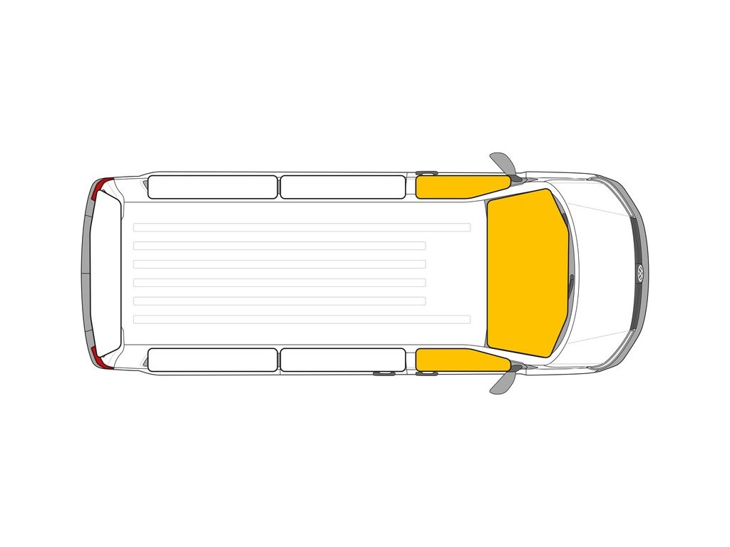 CARBEST Vnitřní termoclona pro Nissan NV300,  Renault Trafic, Opel Vivaro Varianta: Renault Trafic II/NissanNV300/Opel Vivaro B, od roku 2015
