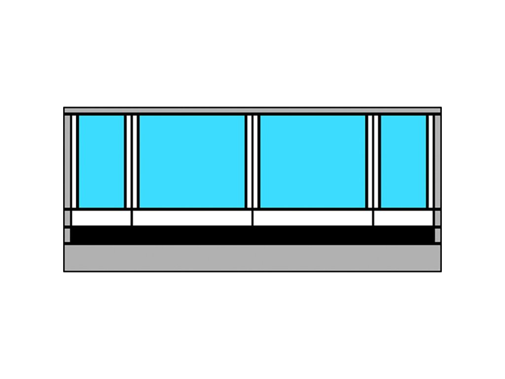 Přední stěna stanu Thule RESIDENCE G3 Montážní výška: 2,75-3,10 m - XXL, XXL, Šířka markýzy: 5,50 m