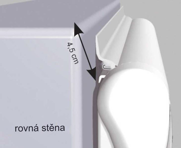 Těsnicí guma pro markýzy Thule Omnistor řady 5 a 8 Varianta: Těsnění pro rovné střechy 4,5 cm, délka 4 m