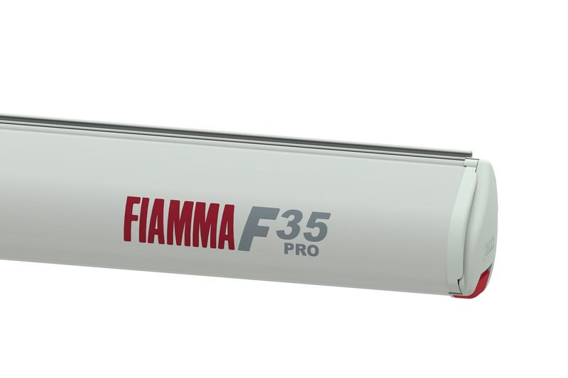 Kompaktní markýza Fiamma F35pro Barva krytu: Titanová, Délka markýzy: 183 cm, Barva tkaniny: Královská šedá
