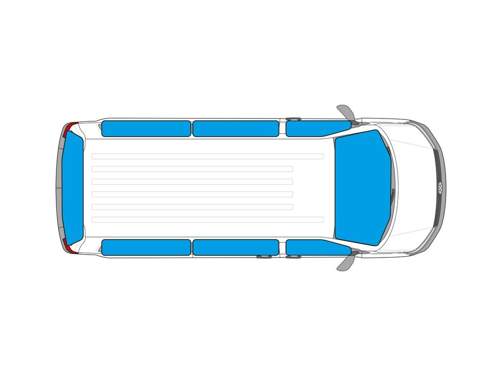 CARBEST Vnitřní termoclona pro VW Caddy  - různé varianty umístění Varianta: VW Caddy, KR, 2004 - 2020 - 8ks