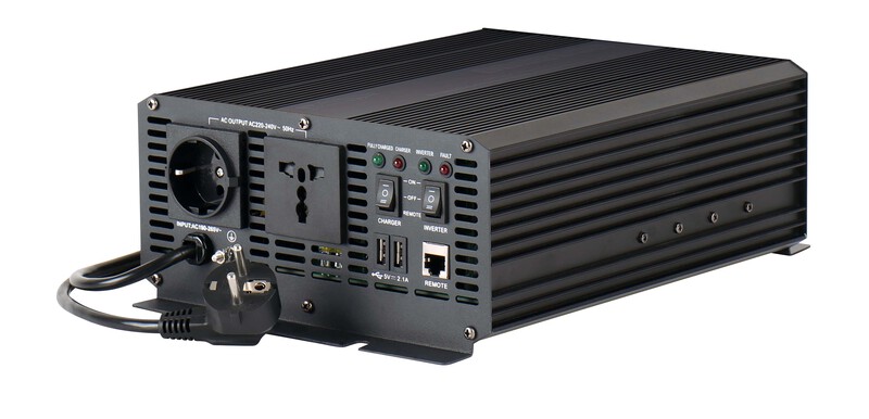 Měnič napětí Carbest Sinus s prioritním síťovým obvodem - 1000 až 2000 W Varianta: 1000 W