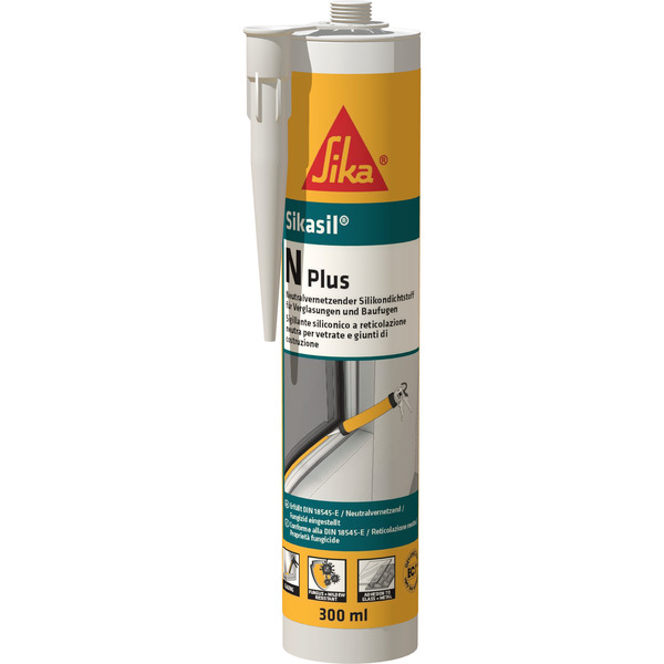 SIKA Sikasil-N Plus, kartuše 300 ml, průhledný
