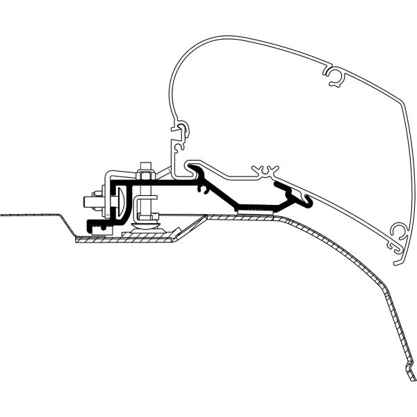 Adaptér pro Markýzu Thule Omnistor 6002 / 6900, ploché provedení
