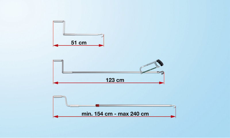 Ruční klika FIAMMA 51 cm