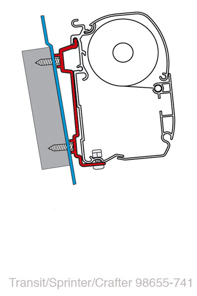 Adaptér FIAMMA Ford Transit/Sprinter/VW Crafter 06
