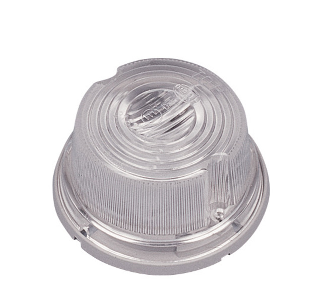 HELLA Obrysové světlo 12V s podstavcem šedé barvy, Ø 80 x 41 mm
