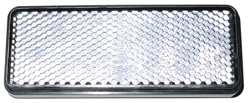 Obdélníkový reflektor, čirý, rozměry: cca 95*38mm