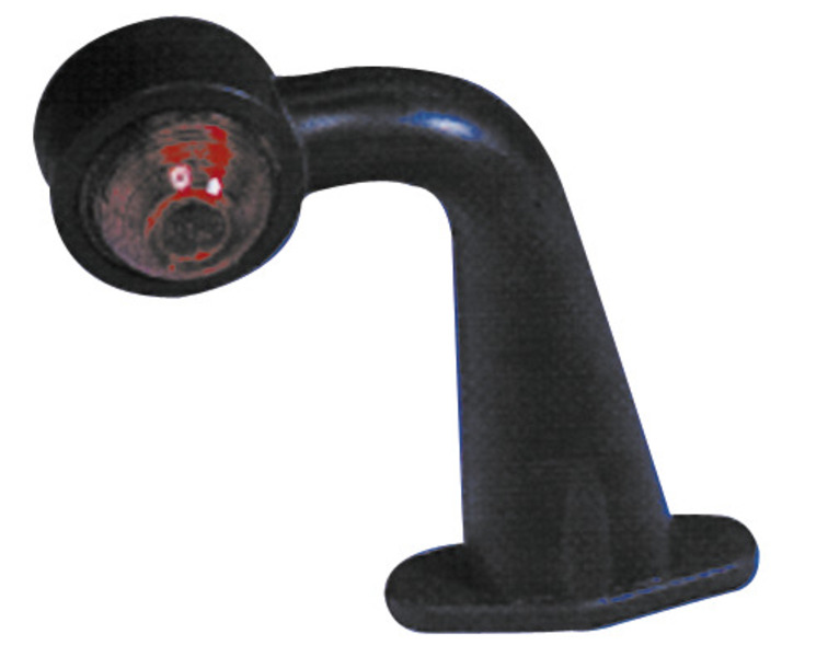 HELLA Obrysové světlo červená/bílá s gumovým ramenem 185 mm