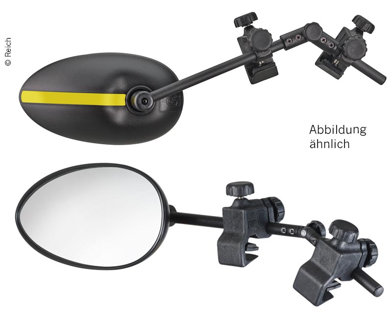 REICH Zrcátko s klipem Speed Fix XXL s plochým sklem - sada 2 kusů