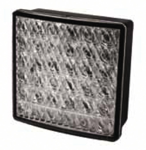 LED brzdové zadní světlo Jokon - čtvercové, čiré