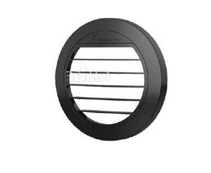 EBERS Plochý výdech 0° pro topné systémy AIRTRONIC S3, D2 - černý