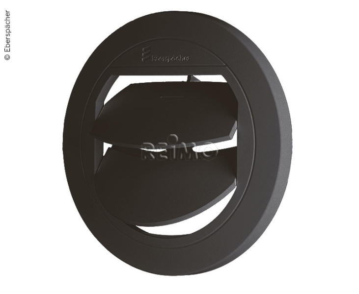 EBERS Výstupní ventil uzamykatelný černý f.Airtronic D3, Ø90mm