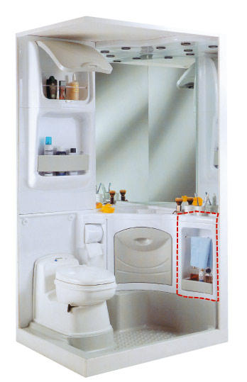 Boční skříňka 2000 bílá/šedá