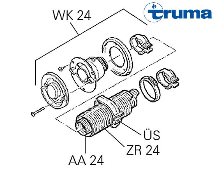 Přívodní trubka ZR 24, 64 mm (běžný metr)