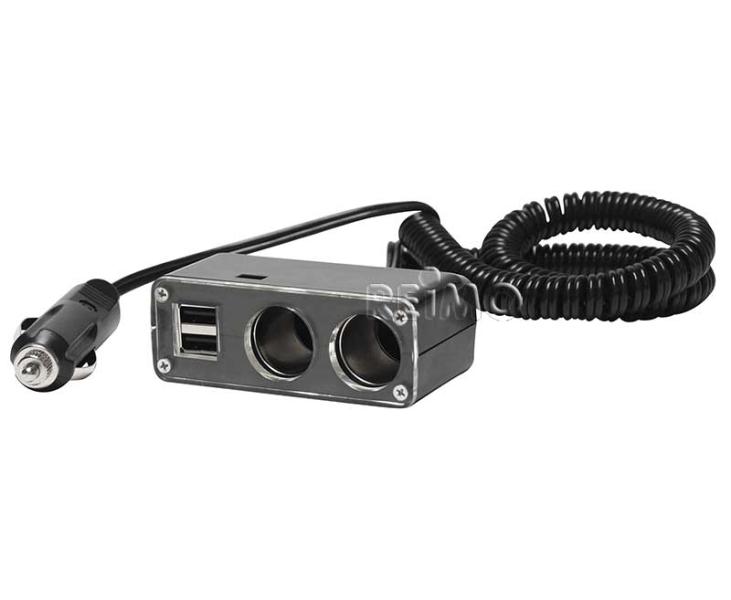 CARBEST 12V rozbočovač s USB a 2x5V konektory