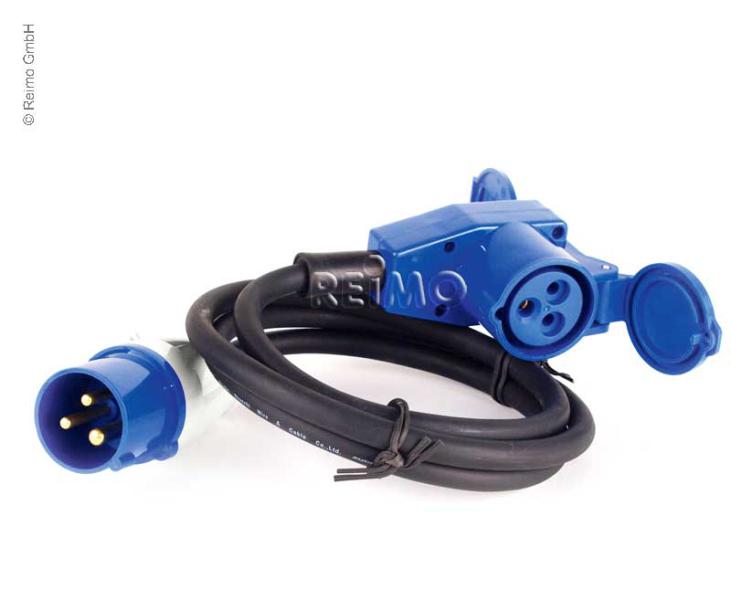 CARBEST CEE připojovací adaptérový kabel s CEE zástrčkou a úhlovou spojkou. 25 m - 3 x 2,5 mm²