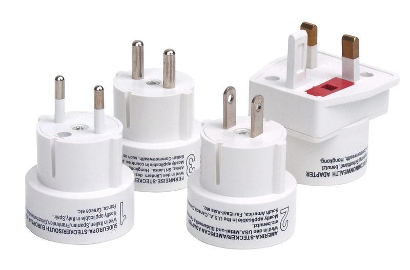 Sada cestovních zátek 4 kusy, bílá